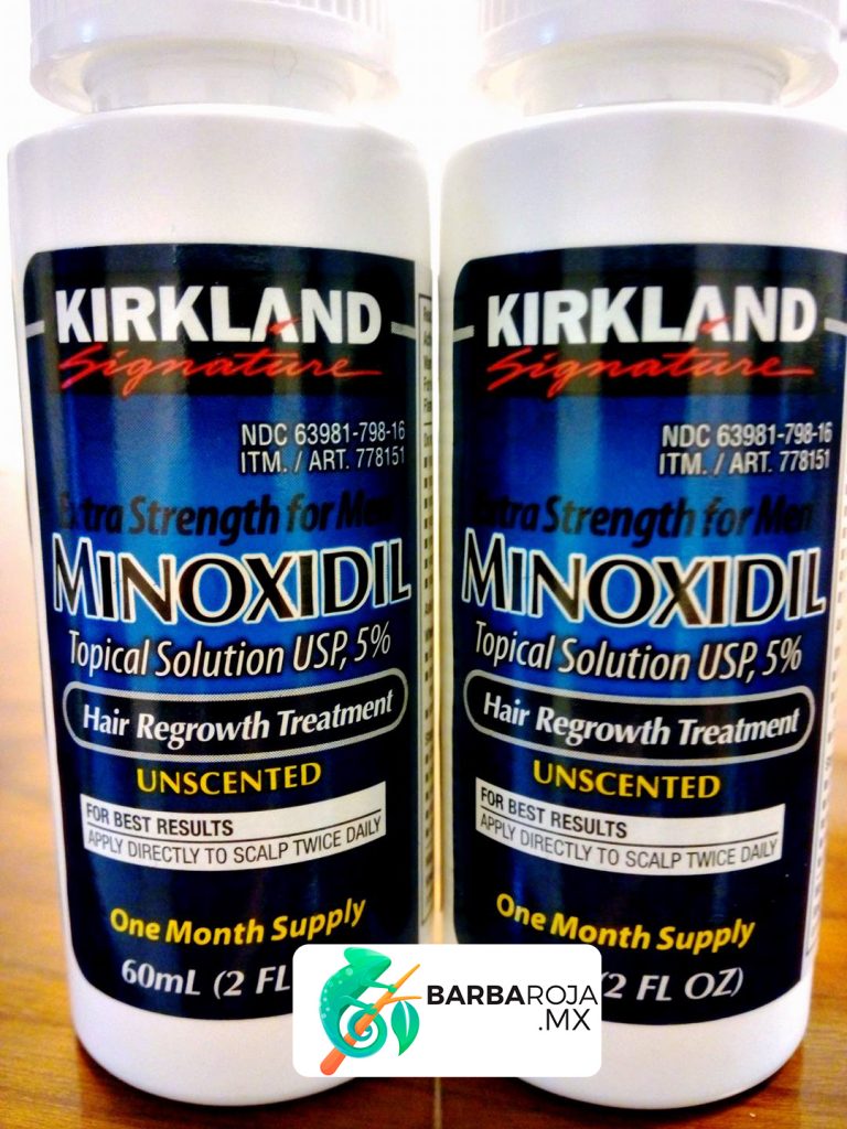 minoxidil kirkland 2 meses